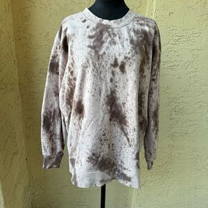 Lululemon Tie-Dye Sweatshirt Sz 6 Oversized Crew Neck